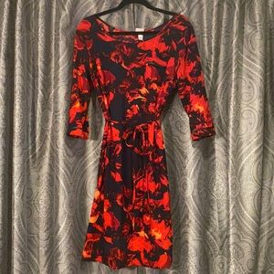 Vibrant long sleeve dress